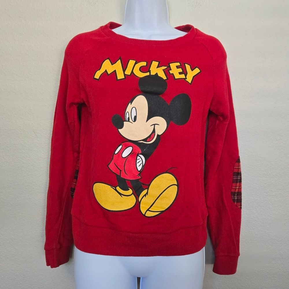 Disney Mickey Mouse Red pullover sweater size small